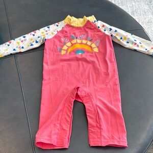 Colorful Baby swin suit with Heart Sleeves